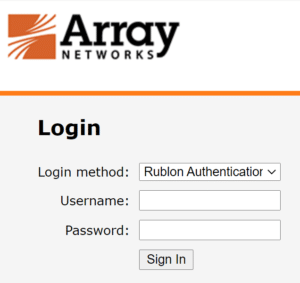 Two-Factor Authentication (MFA/2FA) for Array AG SSL VPN - RADIUS - Rublon