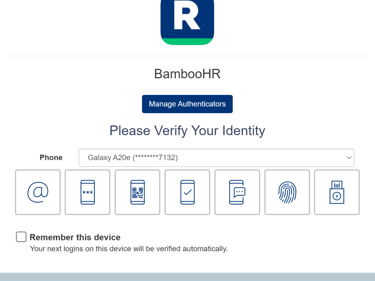 Multi-Factor Authentication (MFA/2FA) for BambooHR - Rublon