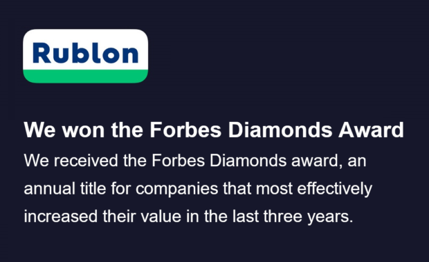 Rublon Receives Forbes Diamonds award