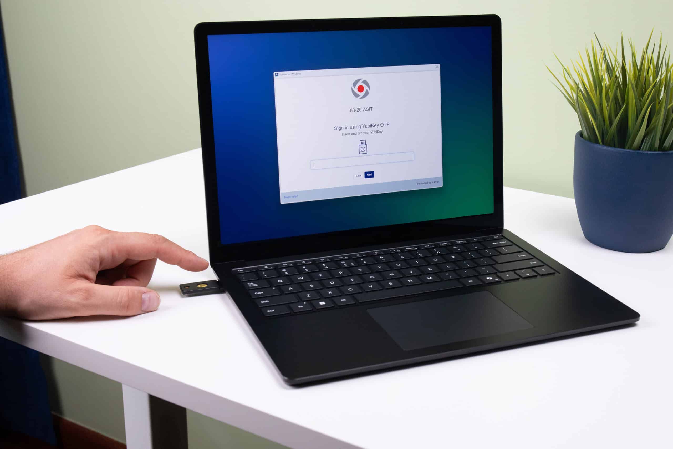 Rublon's YubiKey OTP authentication method