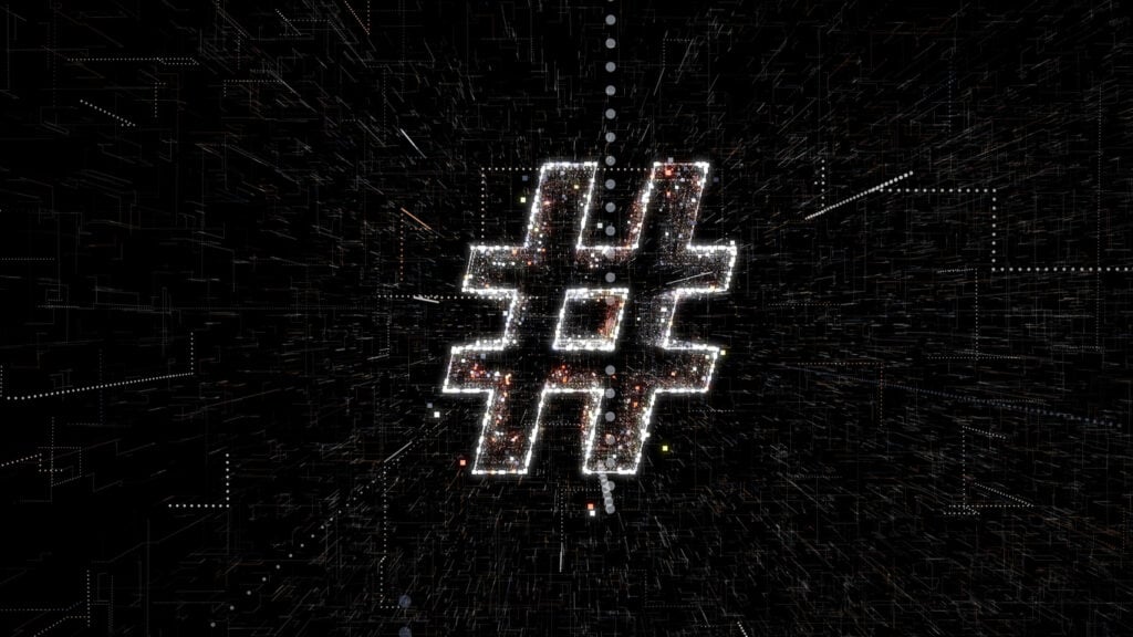 Stylized digital representation of a cryptographic hash