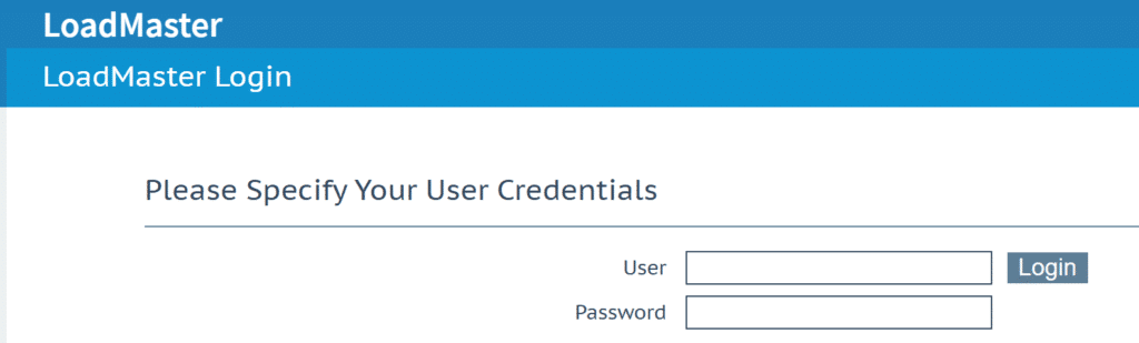 Image showing logging in to Kemp