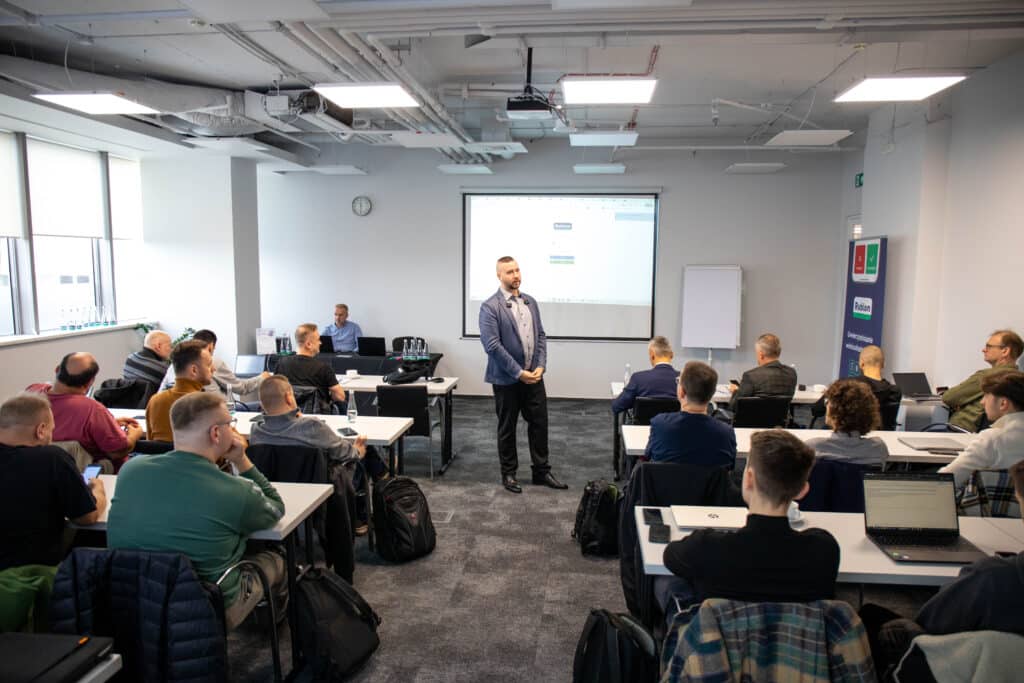 Patryk Suchorowski led the technical part of the training, where he presented the Rublon Admin Console, as well as the process of configuring Rublon MFA for Windows and Rublon Authentication Proxy.