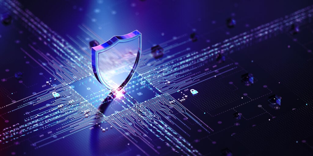 Symbolic representation of challenge-response authentication.